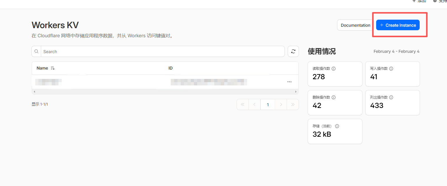 创建KV命名空间
